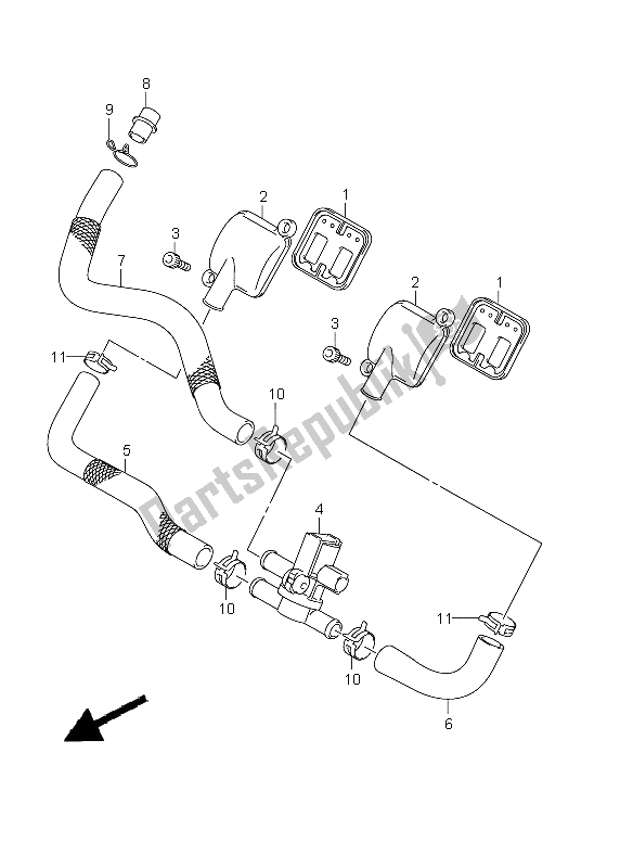 Tutte le parti per il 2a Aria del Suzuki GSX 1250 FA 2011