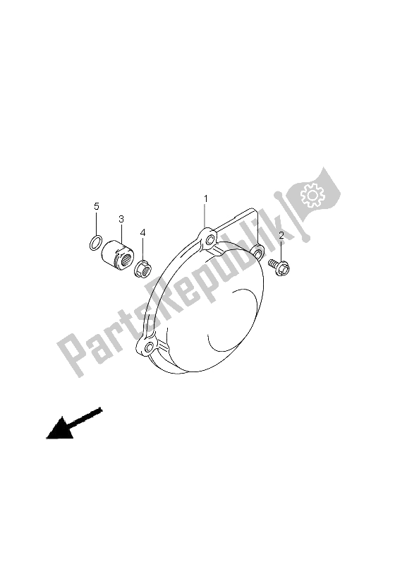 All parts for the Recoil Cover of the Suzuki LT A 750 XPZ Kingquad AXI 4X4 2012