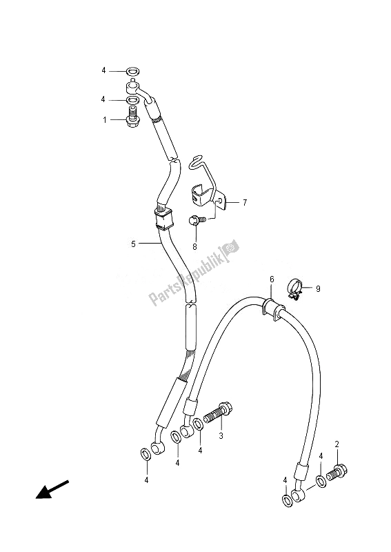 Todas las partes para Manguera De Freno Delantero de Suzuki GSX R 600 2014