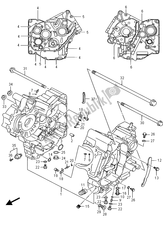 Alle onderdelen voor de Carter van de Suzuki SV 650S 2015