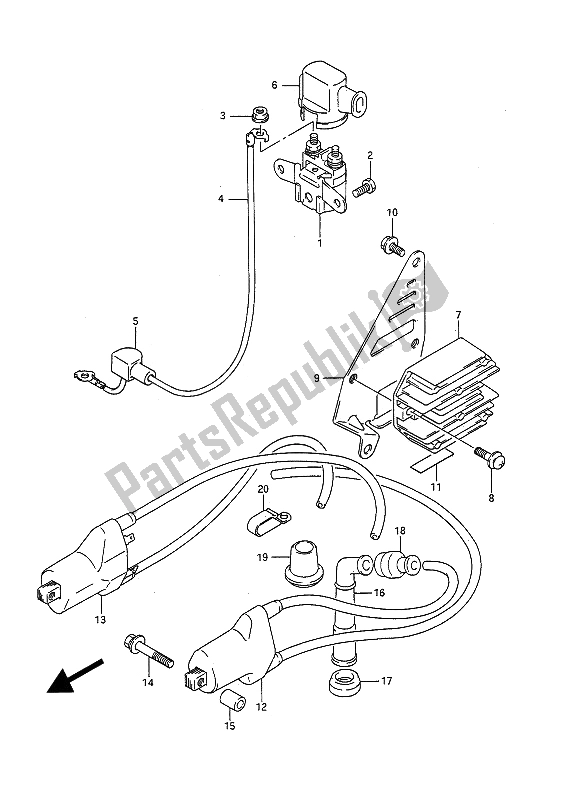 All parts for the Electrical of the Suzuki GSF 400 Bandit 1993