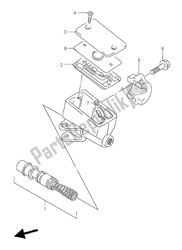 Todas las partes para Cilindro Maestro Delantero de Suzuki GSX 600F 1995