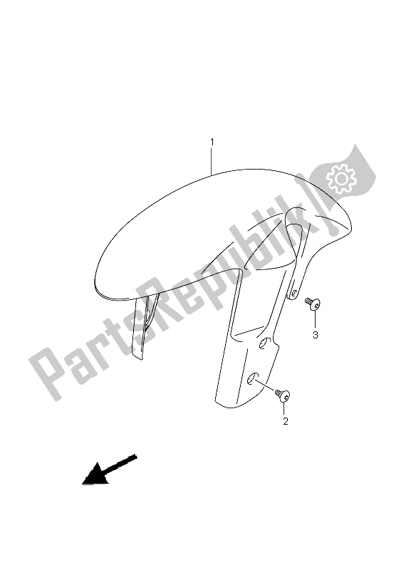 Todas las partes para Guardabarros Delantero de Suzuki GSX R 750 2010