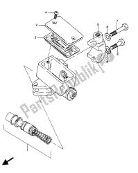 przedni cylinder główny (gsx750es-ef)