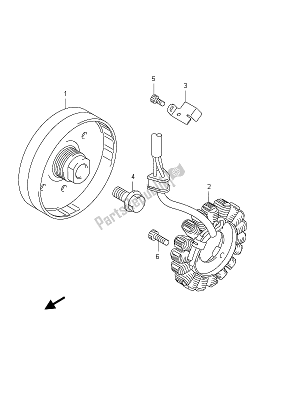 Wszystkie części do Generator Suzuki GSX R 600 2012