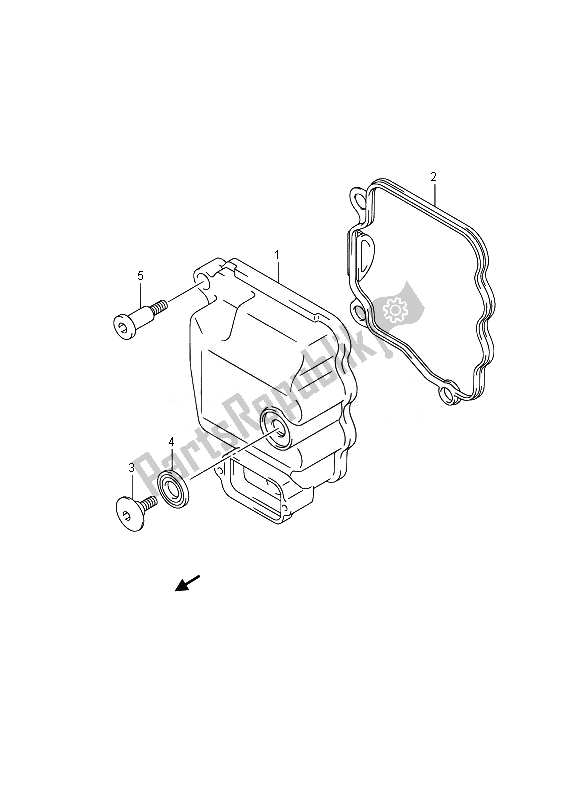 Todas las partes para Cubierta De Tapa De Cilindro de Suzuki UH 200A Burgman 2014