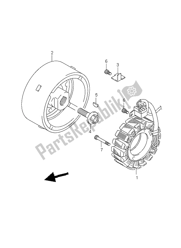 Todas las partes para Magneto de Suzuki DL 1000 V Strom 2010