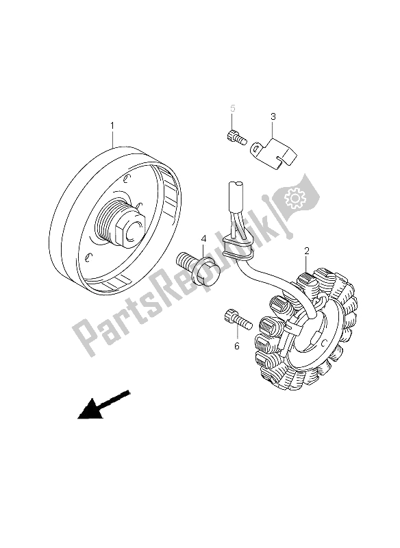 Todas las partes para Generador de Suzuki GSX R 600 2009