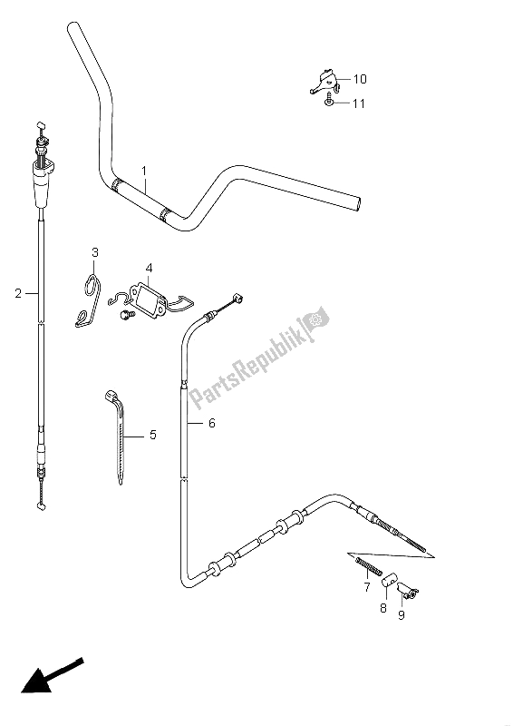 Toutes les pièces pour le Guidon du Suzuki LT A 750X Kingquad AXI 4X4 Limited 2008