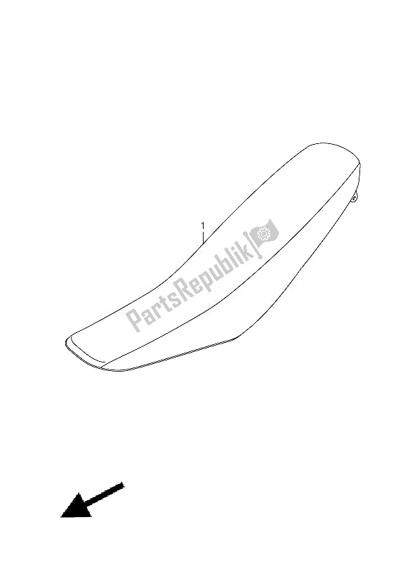 All parts for the Seat of the Suzuki RM Z 450Z 2007