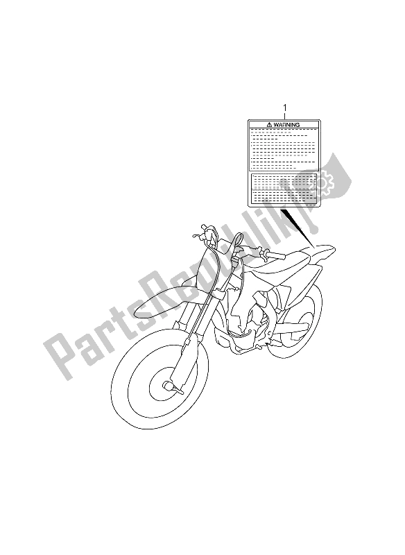 All parts for the Label of the Suzuki RM Z 250 2008