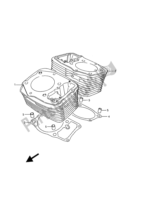 Wszystkie części do Cylinder Suzuki VS 1400 Glpf Intruder 1994
