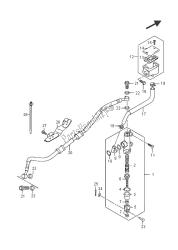 maître-cylindre arrière (gsx-s1000uf)