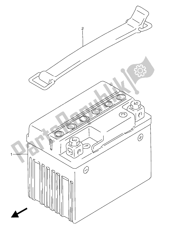 Tutte le parti per il Batteria del Suzuki RGV 250 1993