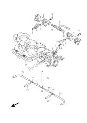 mangueira e junta do corpo do acelerador (gsx-r1000z)