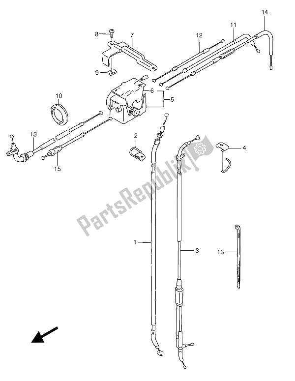 Tutte le parti per il Cavo Di Controllo del Suzuki RGV 250 1994