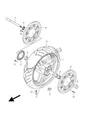 FRONT WHEEL (GSF650A-SA-UA-SUA)