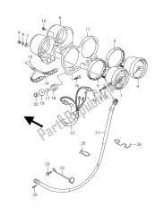 SPEEDOMETER & TACHOMETER (GS500FH-FM)