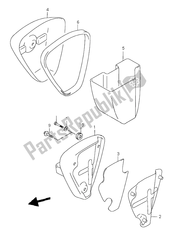 All parts for the 2nd Air (except E18) of the Suzuki VL 1500 Intruder LC 2000