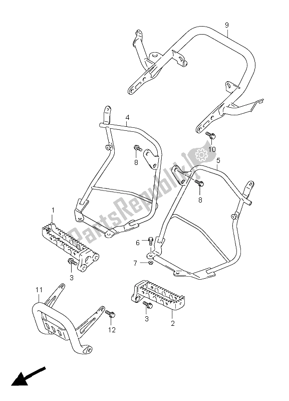 Wszystkie części do Podnó? Ek Suzuki LT R 450Z Quadracer 2009