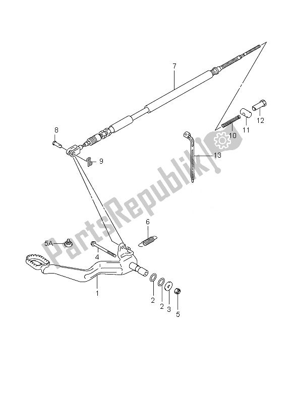 Todas las partes para Freno Trasero de Suzuki LT F 250 Ozark 2007