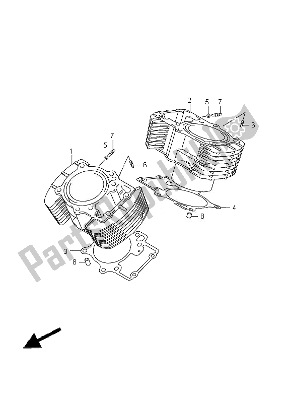 Wszystkie części do Cylinder Suzuki VZ 1500 Intruder 2010