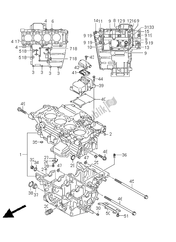 Alle onderdelen voor de Carter van de Suzuki GSX R 600 2011