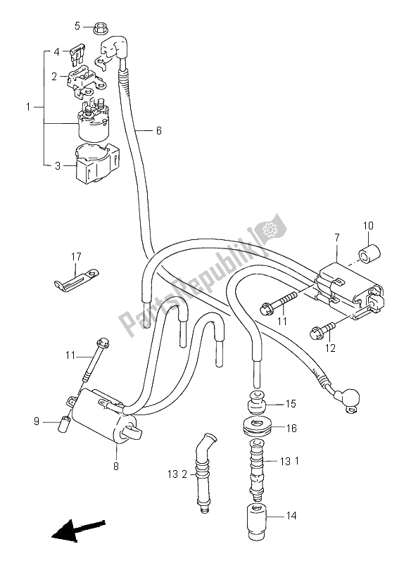 Tutte le parti per il Elettrico del Suzuki GSX R 1100W 1997