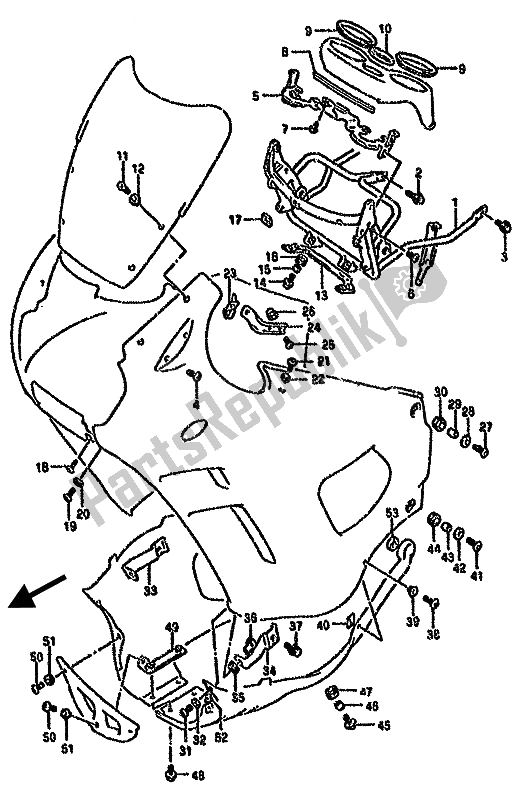 All parts for the Installation Parts of the Suzuki GSX 750F 1993