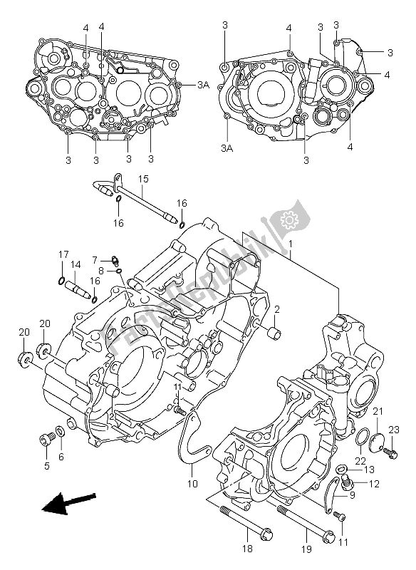 Alle onderdelen voor de Carter van de Suzuki DR Z 400E 2001