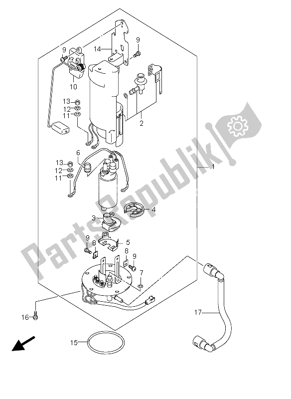 Todas las partes para Bomba De Montaje de Suzuki GSX 1300R Hayabusa 2006