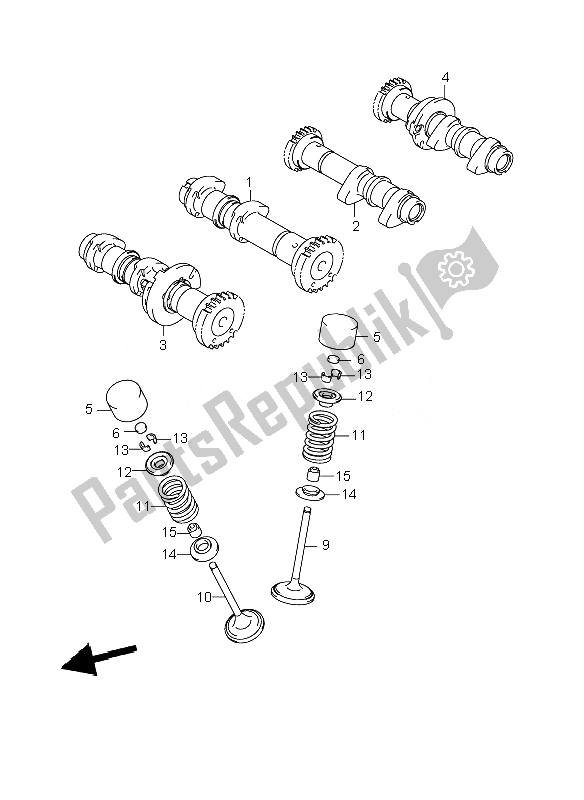 Toutes les pièces pour le Arbre à Cames Et Soupape du Suzuki VZR 1800 Rnzr M Intruder 2010