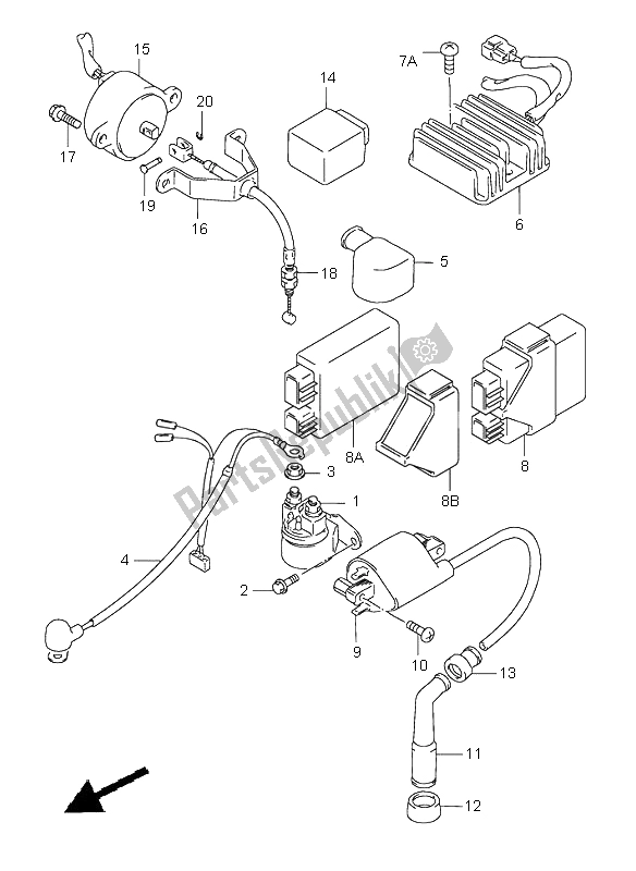 Tutte le parti per il Elettrico del Suzuki LS 650 Savage 2001