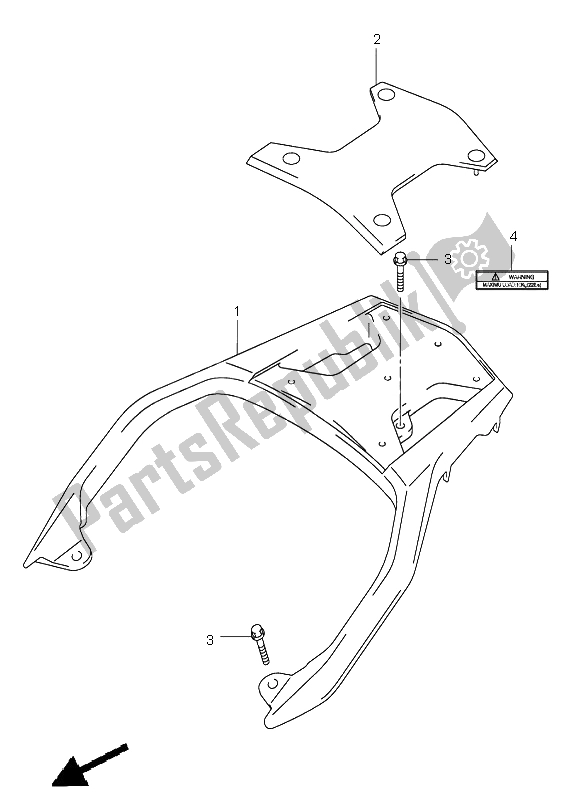 All parts for the Carrier of the Suzuki DL 1000 V Strom 2004