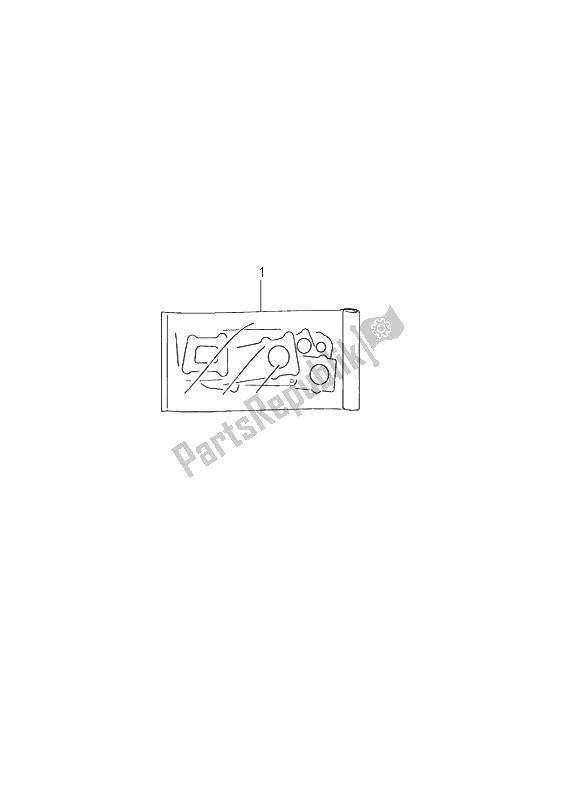 All parts for the Gasket Set of the Suzuki GSF 1200 NSZ Bandit 2004