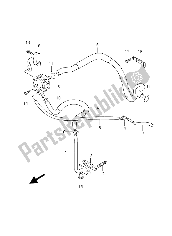 Tutte le parti per il 2a Aria del Suzuki GZ 250 Marauder 2006