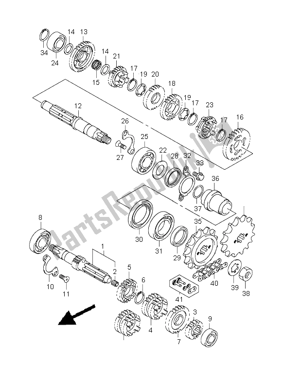 Todas las partes para Transmisión de Suzuki RV 125 Vanvan 2003