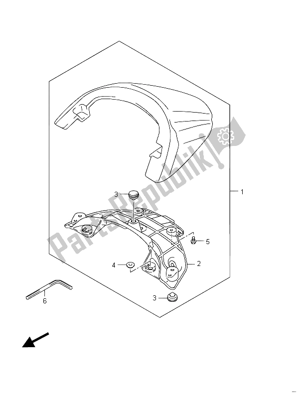 All parts for the Seat Tail Box (vzr1800 E02) of the Suzuki VZR 1800 NZR M Intruder 2011