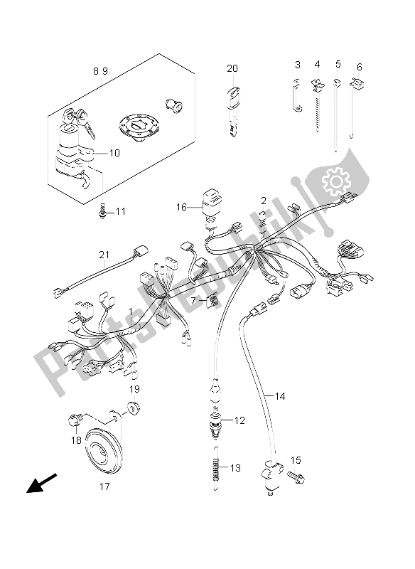 Toutes les pièces pour le Faisceau De Câbles (gs500f-fu) du Suzuki GS 500 EF 2006