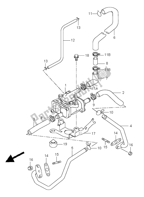 All parts for the 2nd Air (e18,e22) of the Suzuki TL 1000S 2000