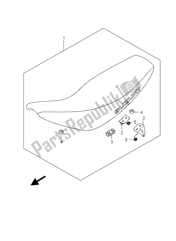 Tutte le parti per il Posto A Sedere del Suzuki DR 125 SM 2010