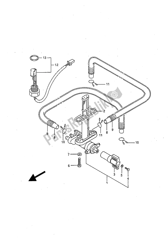 Toutes les pièces pour le Robinet De Carburant du Suzuki GSX R 1100 1991