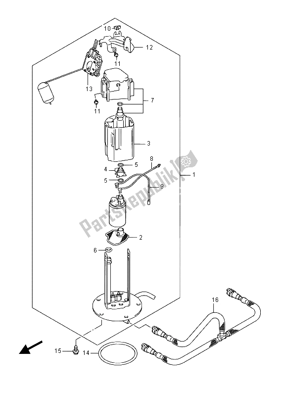 Todas las partes para Bomba De Combustible de Suzuki DL 650 XA V Strom 2015