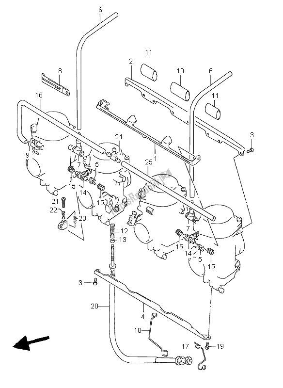 Todas las partes para Accesorios De Carburador de Suzuki GSX 600F 1995