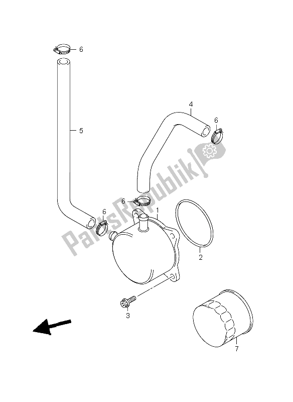 Toutes les pièces pour le Refroidisseur D'huile du Suzuki GSX R 600 2006