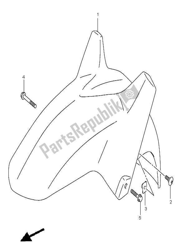 Toutes les pièces pour le Garde-boue Avant du Suzuki DL 1000 V Strom 2005