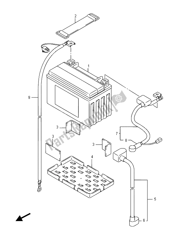 Toutes les pièces pour le Batterie du Suzuki GW 250 Inazuma 2015