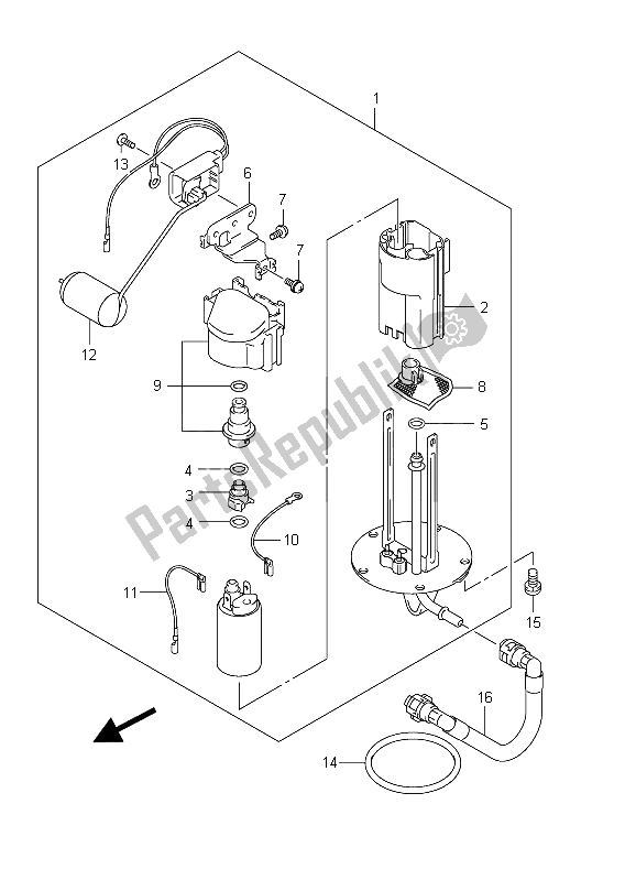 Todas las partes para Bomba De Combustible de Suzuki GSX R 1000 2011