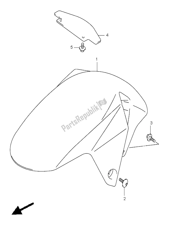 Todas las partes para Guardabarros Delantero de Suzuki SV 650 NS 2006