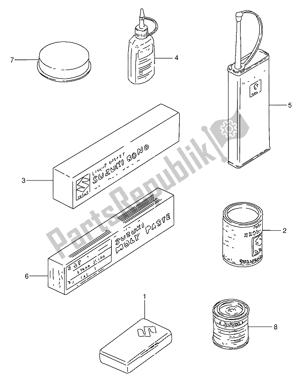 All parts for the Optional of the Suzuki GN 250 1993